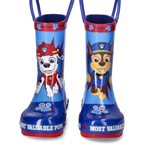 Paw Patrol Toddler Boys Rain Boots SIZE 5-6 - Picture 1 of 5